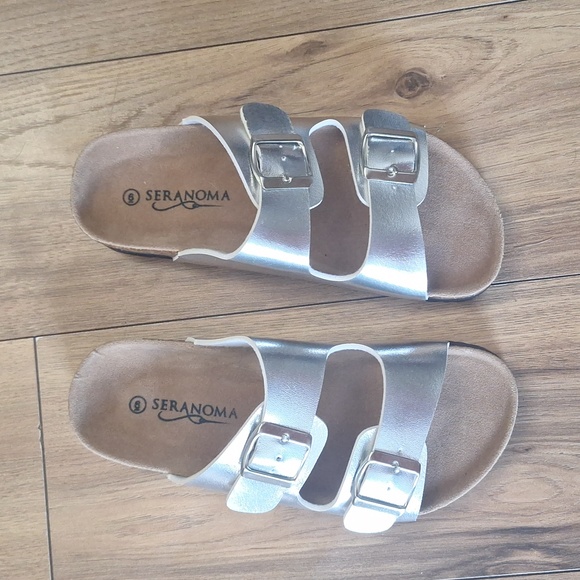 Seranoma Metallic Silver, Cork bed, Slide - Picture 1 of 8